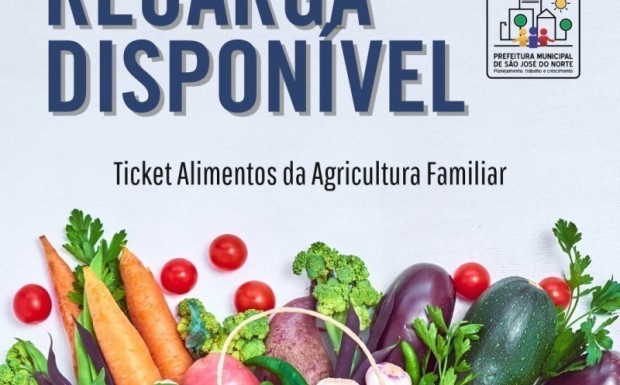 Foto de capa da notícia: Recarga do Ticket Alimentos da Agricultura Familiar (TAF) está disponível