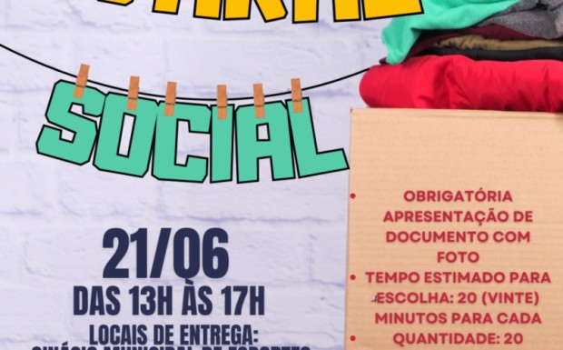 Foto de capa da notícia: 2º Varal Solidário distribui agasalhos à comunidade nesta sexta