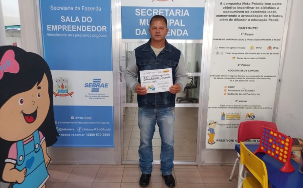 Foto de capa da notícia: Nota Fiscal Gaúcha, no âmbito municipal, sorteia mais três prêmios