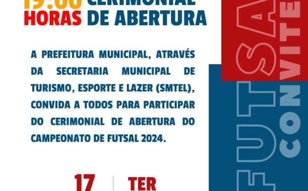 Foto de capa da notícia: Campeonato Nortense de Futsal 2024 inicia nesta terça-feira (17)