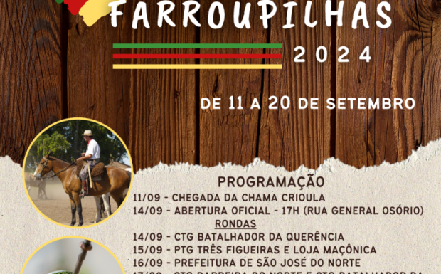 Foto de capa da notícia: Festejos Farroupilhas 2024  celebram o centenário de Jayme Caetano Braun