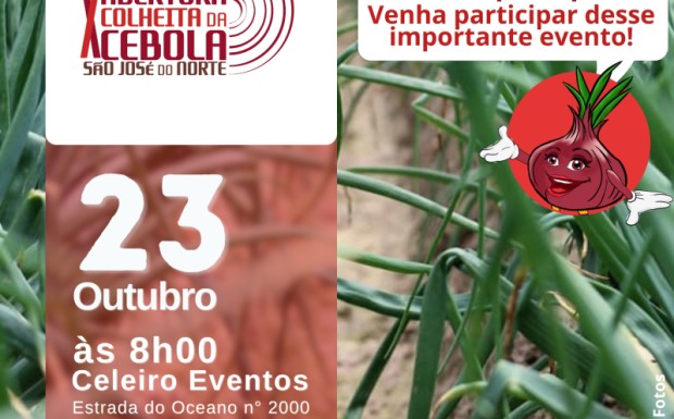 Foto de capa da notícia: 10ª Abertura da Colheita da Cebola será realizada amanhã, 23 de outubro