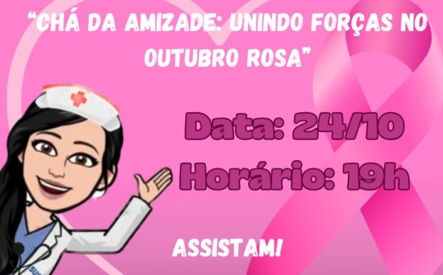 Foto de capa da notícia: Outubro Rosa: Live de conscientização sobre o câncer de mama será na  quinta-feira