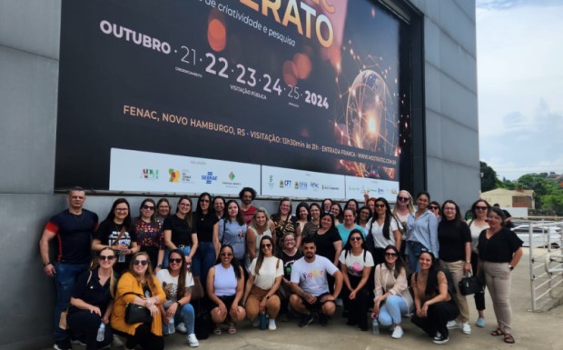 Foto de capa da notícia: Professores da Rede Municipal participam de evento internacional de ciência e tecnologia em Novo Hamburgo