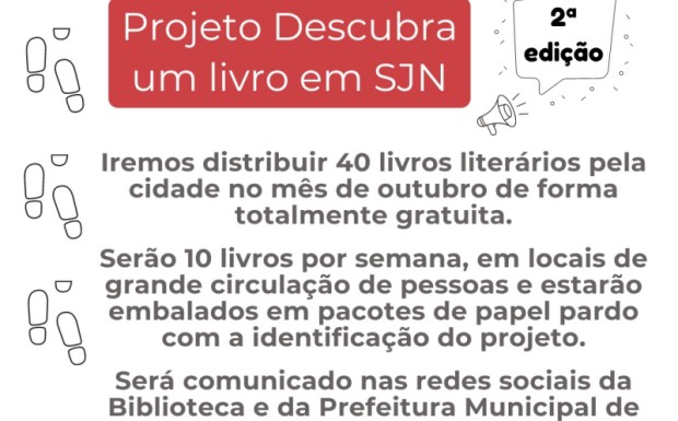 Foto de capa da notícia: Segunda Edição do Projeto 'Descubra um Livro em SJN' espalha literatura gratuita pelas ruas de São José do Norte