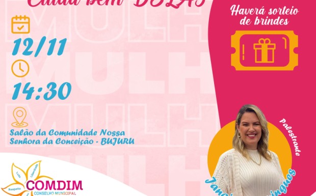 Foto de capa da notícia: Amanhã tem Roda de Conversa Cuida Bem Delas