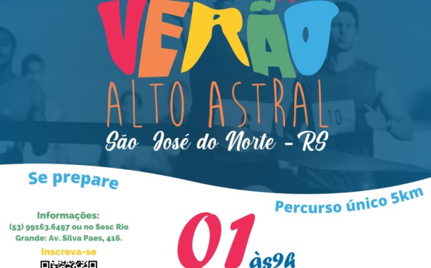 Foto de capa da notícia: Está chegando o grande dia da 1ª Corrida Verão Alto Astral!