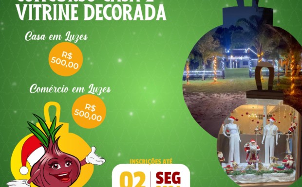 Foto de capa da notícia: Inscrições abertas para o Concurso de Decoração Natalina