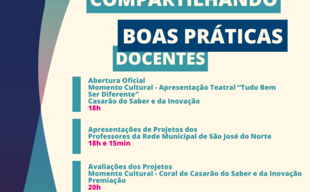Foto de capa da notícia: Prefeitura de São José do Norte realiza evento para valorizar práticas educacionais inovadoras