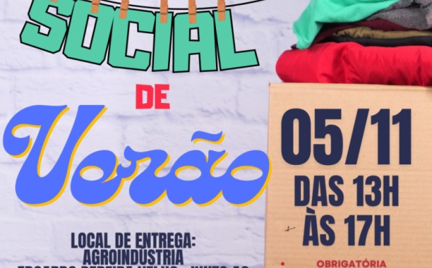 Foto de capa da notícia: Prefeitura realiza Varal Solidário de Verão nesta terça