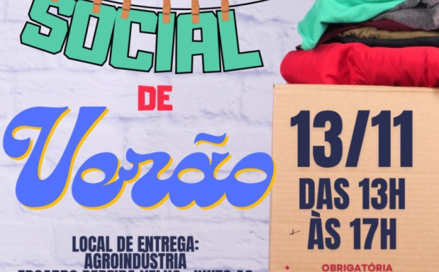 Foto de capa da notícia: Prefeitura realiza novo Varal Solidário de Verão na quarta-feira