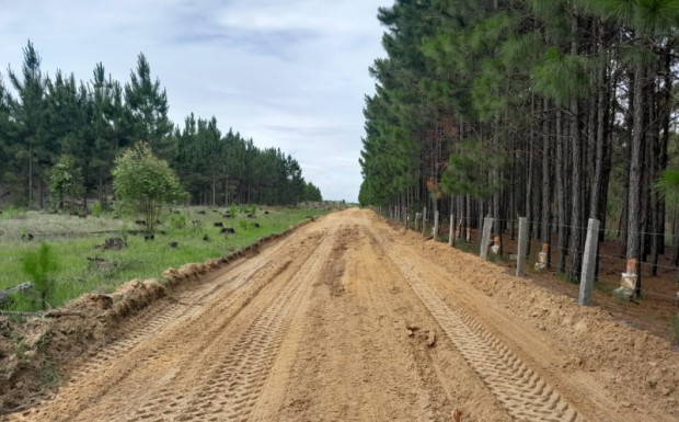 Foto de capa da notícia: SMOU realiza serviço de nivelamento de solo na estrada do Barranco