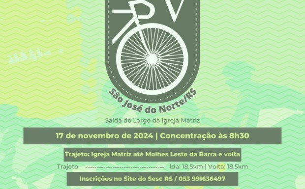 Foto de capa da notícia: Venha participar do V Pedala São José do Norte com destino ao Molhe Leste da 5° Secção da Barra