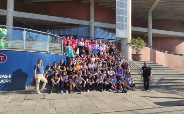 Foto de capa da notícia: Estudantes nortenses visitam Museu de Ciências e Tecnologia da PUC-RS