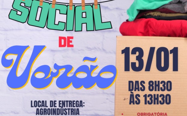 Foto de capa da notícia: Prefeitura realiza novo Varal Solidário de Verão na segunda-feira