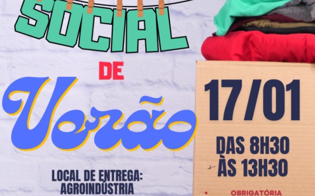 Foto de capa da notícia: Prefeitura realiza novo Varal Solidário de Verão na sexta-feira