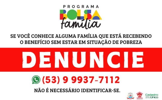 Foto de capa da notícia: Saiba como denunciar irregularidades no Programa Bolsa Família em São José do Norte